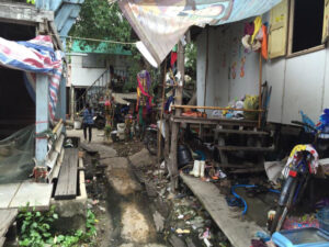 Bilde fra slummen.